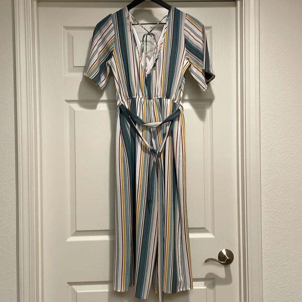 Trixxi Multicolor Striped Jumpsuit - Picture 3 of 4